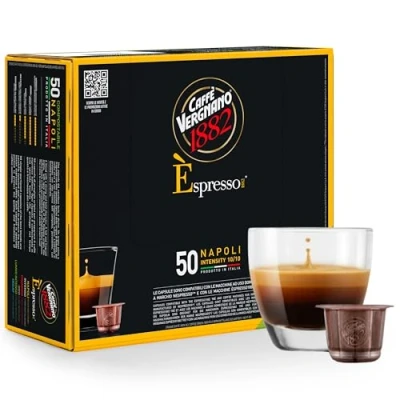 Afbeelding van Caffè Vergnano Èspresso koffiecapsules, compatibel met Nespresso/composteerbaar/napoli, 250 g