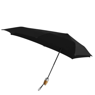 Afbeelding van Senz Automatic Deluxe Opvouwbare Stormparaplu pure black