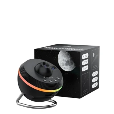 Afbeelding van Ainael Galaxy Projector, Star Projector Planetarium Nachtlampje Plafondlamp Space Sterrenhemel met Light Strip Meteor voor Kinderen Slaapkamer Verjaardag Kerstmis