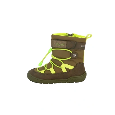 Afbeelding van Lurchi JACE TEX Unisex Veterboots voor kinderen, Maat: 34, Khaki/lime Kunststof