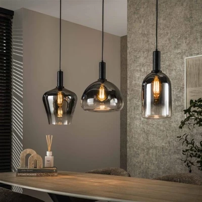 Afbeelding van Hoyz Collection Hanglamp Zenith Mix 3 lichts Artic Zwart