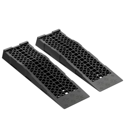 Afbeelding van XPOtool 2 x oprijplaten toegang 700 200 78 mm extra plat kunststof voertuig 3T laden caravan auto