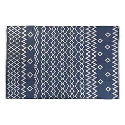 Afbeelding van Tapijt DKD Home Decor Blauw Wit Arabisch (120 x 180 1 cm)