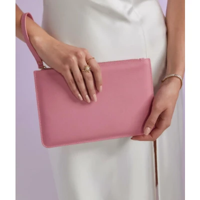 Afbeelding van Boutique Accessory Pouch soft pink handtasje dusty