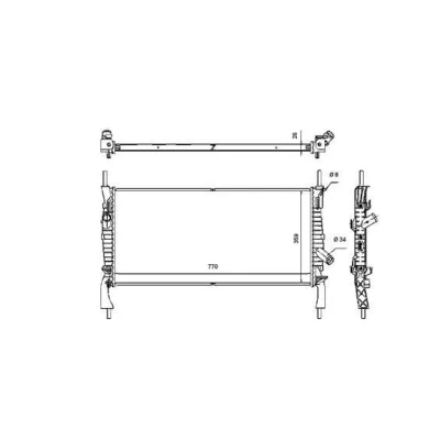 Afbeelding van Radiateur NRF 53746