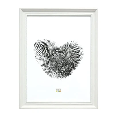 Afbeelding van Deknudt Frames fotolijst S45HF1 wit parelbiesje foto 40x50 cm