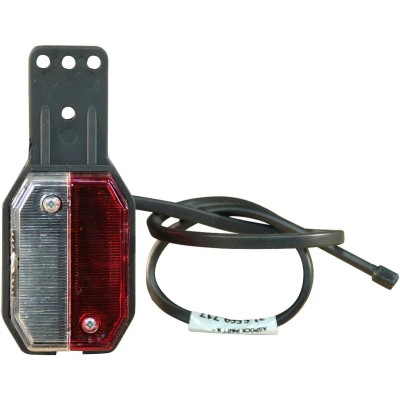 Afbeelding van Contourlamp Aspöck Flexipoint Rood / wit inclusief ruberen montagesteun links DC kabel 500mm Aspock Contourverlichting (Oranje,Wit)