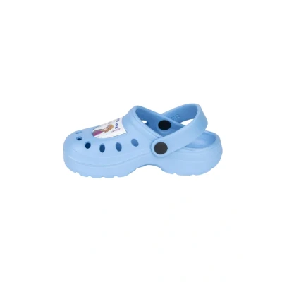 Afbeelding van Frozen klompen Elsa Anna strandklompen clogs strandslippers kinderklompen slippers instappers blauw maat 30/31