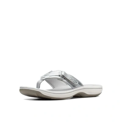 Afbeelding van Clarks Teenslippers Breeze Sea, Synthetisch zilver