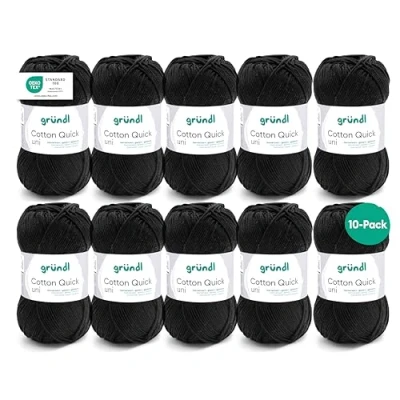 Afbeelding van 865 11 Cotton Quick Uni zwart 10x50 gram