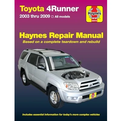 Afbeelding van Toyota 4Runner 2003 thru 2009 Automotive Repair Manual