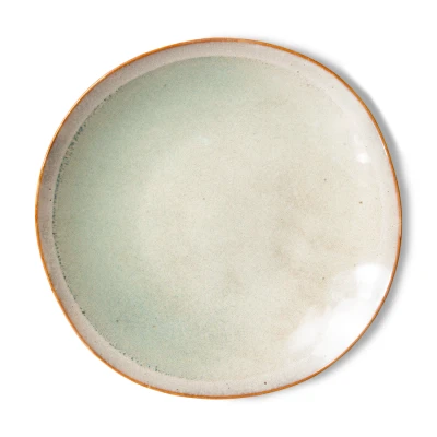 Afbeelding van HKliving 70&#039;s Pistachio Ontbijtbord 22 Cm Set Van 2 Lindegroen