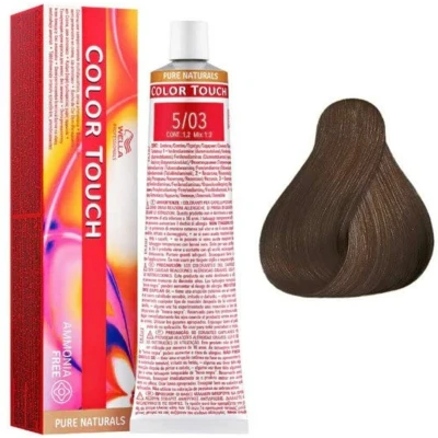 Afbeelding van Wella Color Touch 60 ml 5/3 Lichtbruin Goud