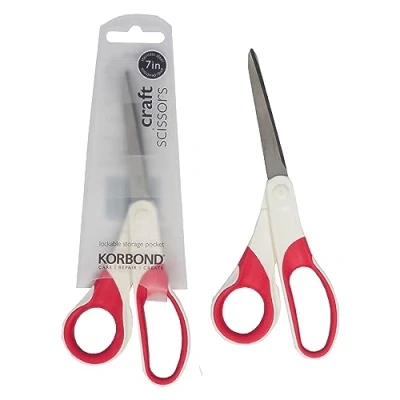 Afbeelding van Korbond 110358 Professionele papierschaar voor rechts en linkshandigen, 17,8 cm, zilverkleurig