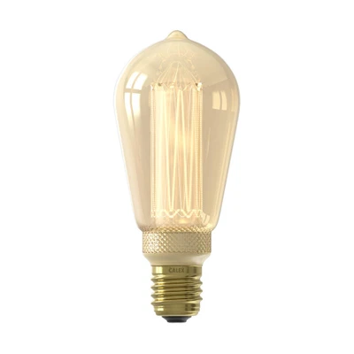 Afbeelding van LED rustieklamp goudkleur E27 Goudkleurig