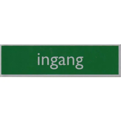 Afbeelding van Infobord pictogram ingang 165x44mm