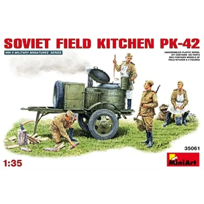 Afbeelding van Soviet Field Kitchen Kp 42 Scale 1/35 Mini Art MIT35061