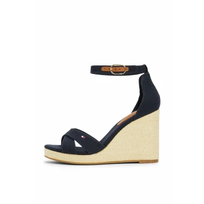 Afbeelding van Tommy Hilfiger Espadrilles, Dames, Maat: 37, Space blue Katoen