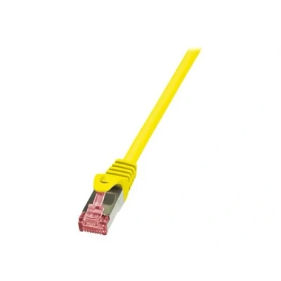 Image de LogiLink PrimeLine cordon de raccordement 25 cm jaune