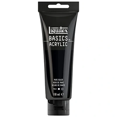 Afbeelding van Liquitex Basics Acrylverf in tube, 118 ml, Marszwart