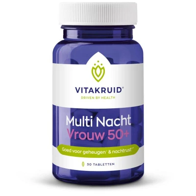 Afbeelding van Vitakruid Multi Nacht Vrouw 50+ Tabletten