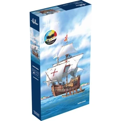Afbeelding van 1:75 Heller 56865 Santa Maria Ship Starter Kit Plastic Modelbouwpakket