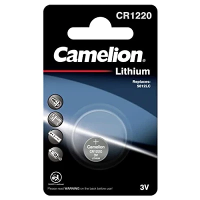 Afbeelding van 1 Stuk (1Blister a 1st) Camelion CR1220 BP1 Lithium 3V niet oplaadbare batterij