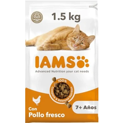 Afbeelding van 4x Iams Kat Senior Kip 1,5 kg