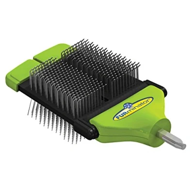 Afbeelding van Furminator Furflex Small Slicker Head Hondenvachtborstel 12x5x19.5 cm Groen