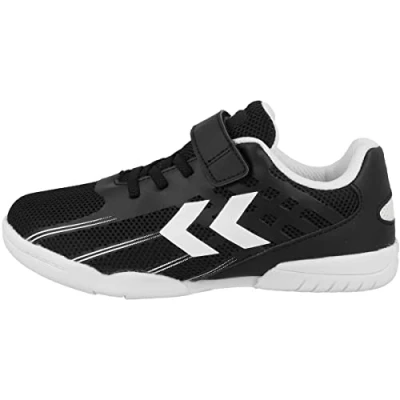 Afbeelding van Hummel ROOT Elite JR Unisex Trainingsschoen voor kinderen, Maat: 28, Black Textiel/ synthetisch