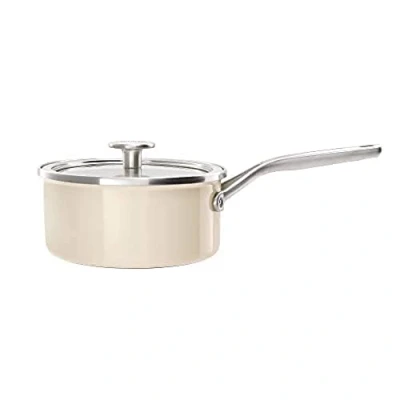 Afbeelding van Kitchenaid Steelpan M/deksel Almond Cream 18cm