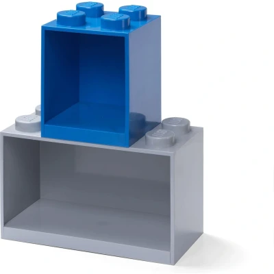 Afbeelding van Wandschap 8 Brick, Grijs Polypropyleen LEGO