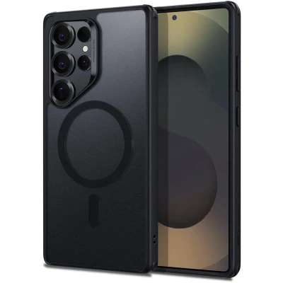 Afbeelding van ESR Classic Hybrid HaloLock Hoesje Geschikt voor Samsung Galaxy S25 Ultra Compatibel met MagSafe / Qi2 en Back Cover Magneet Frosted Zwart