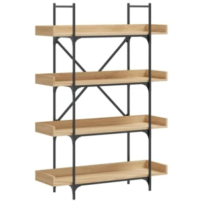 Image de vidaXL Bibliothèque à 4 niveaux chêne sonoma 100x33x145,5 cm837693