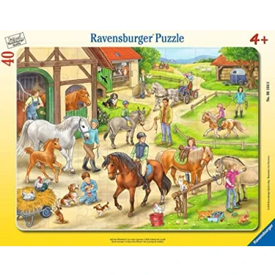Image de Puzzle Ravensburger À la ferme équestre, 40 pièces