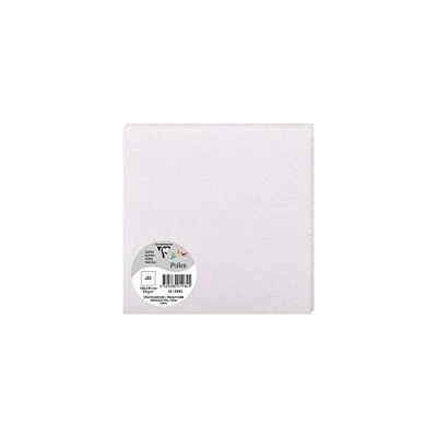 Image de Paquet de 25 cartes simples Pollen 160x160mm Rose Poudré Irisé 210g