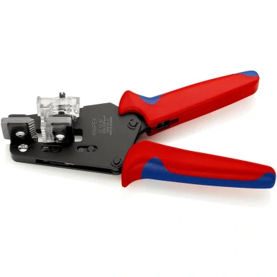 Image de KNIPEX 12 02 pince à dénuder de précision avec lames affûtées poignées multi composants brunies 195 mm