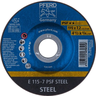 Afbeelding van PFERD Afbraamschijf staal E 115 7 PSF STEEL