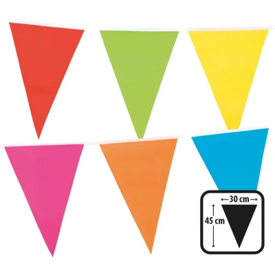 Afbeelding van Boland Gekleurde Vlaggenlijn, 10mtr. Feest Versiering