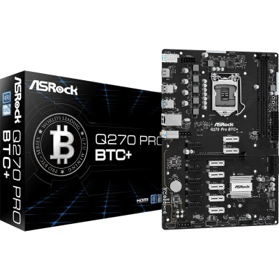 Afbeelding van Moederbord ASRock Q270 Pro BTC+ INTEL LGA 1151