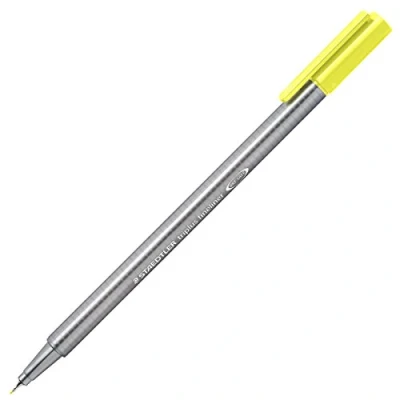 Afbeelding van Staedtler Triplus Fineliner 334 viltstift, superfijne punt, 0,3 mm, lichtgeel