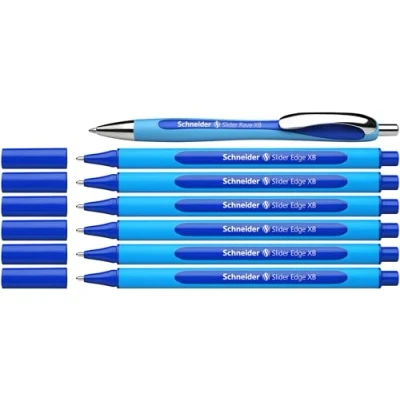 Afbeelding van Schneider 152257 Slider Edge XB et Rave Stylo à bille (couleur de l&#039;encre : bleu) 6 + 1 pièce
