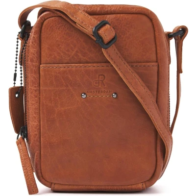 Afbeelding van dR Amsterdam Schoudertas Tampa Camel