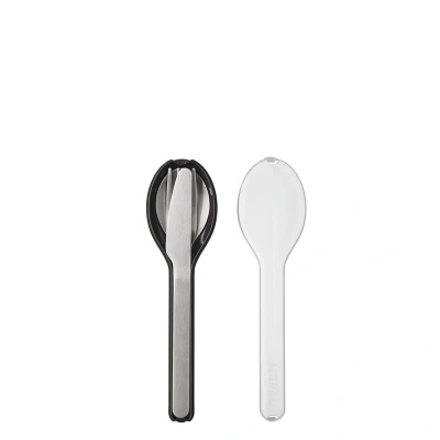 Afbeelding van Mepal Ellipse Bestekset Nordic Black 3 delig Zwart Bestek