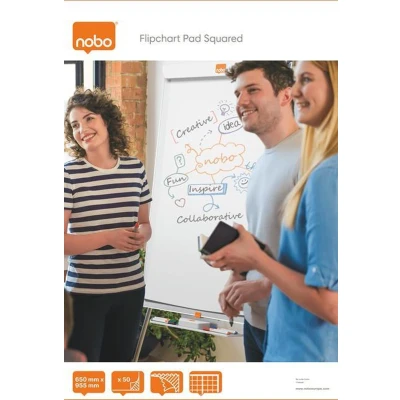 Afbeelding van Nobo flipchartblok 50 vel 100 x 65 cm flipchartpapier