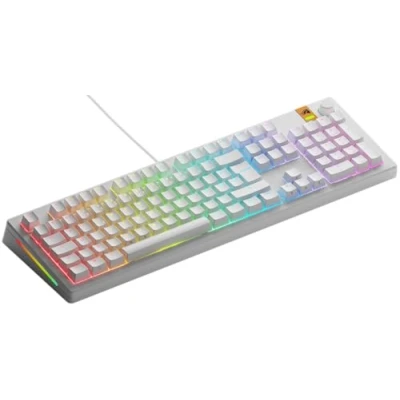 Afbeelding van Glorious Gaming GMMK 3 HE 100% Prebuilt toetsenbord Gamen USB AZERTY Frans Wit
