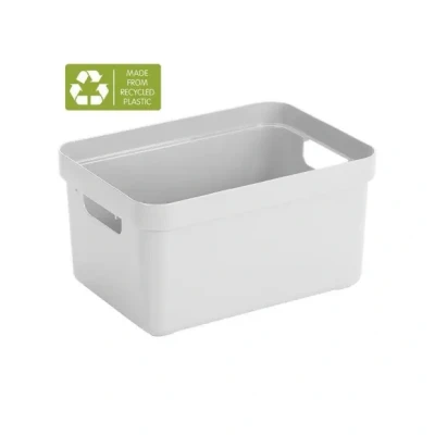 Afbeelding van Sunware Sigma home opbergbox 13L wit 35 x 24,6 18,3 cm