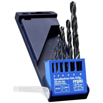 Afbeelding van PFERD 25298003 Metaal spiraalboorset 6 delig 1 set(s)