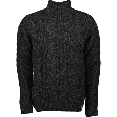 Afbeelding van Superdry Half Zip Trui Jacob Cable Zwart Maat XL Heren Schipperstrui