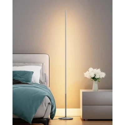 Afbeelding van EDISHINE Dimbare led vloerlamp, vloerlamp voor woonkamer, slaapkamer en kantoor, 3000 K, warm wit